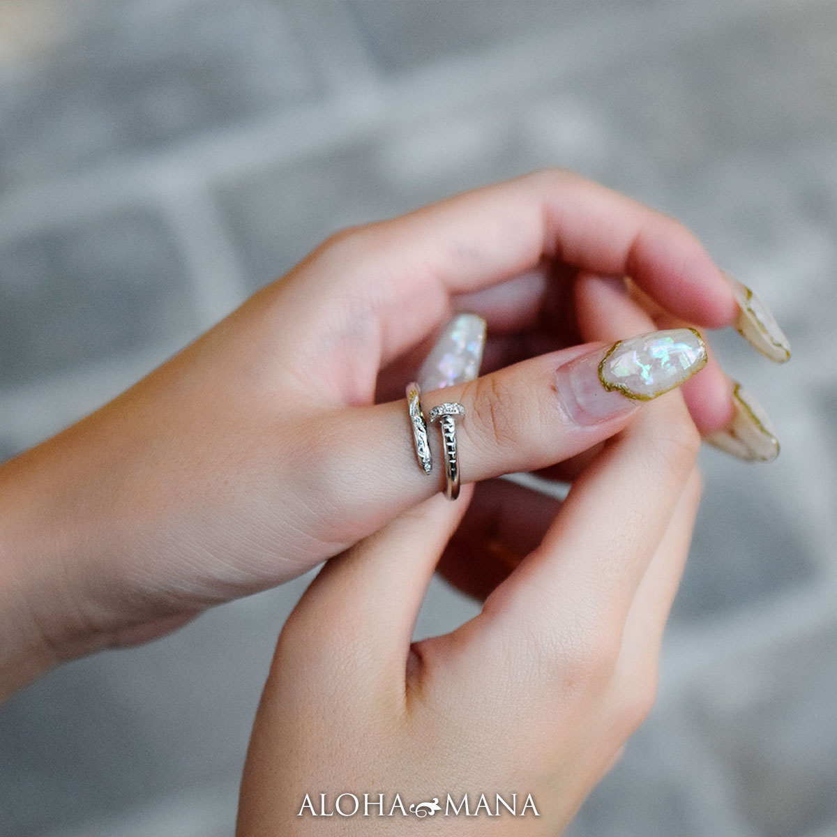 シルバー925 ネイルラップリング Weliana ウェリアナ ハワイアンジュエリー 結婚指輪