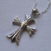 ハワイアンジュエリー WELIANA（ウェリアナ）Buckler Cross Pendant クロス メンズ SV925 & K10 シルバー ネックレス wpd1879